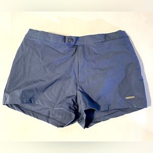 Parke & Ronen 2” Inseam Navy Swim Shorts Size 32